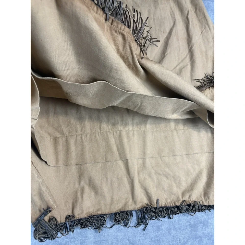 Vintage Handmade Camp Ceremonial Dress Fringe Embroidered CFG Folk Costume